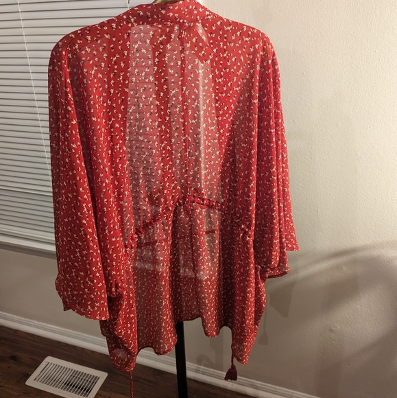 Lucky Brand Red Kimono - Picture 4 of 4